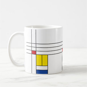 Mug Mondrian II Minimum De Stijl Modern Art Design