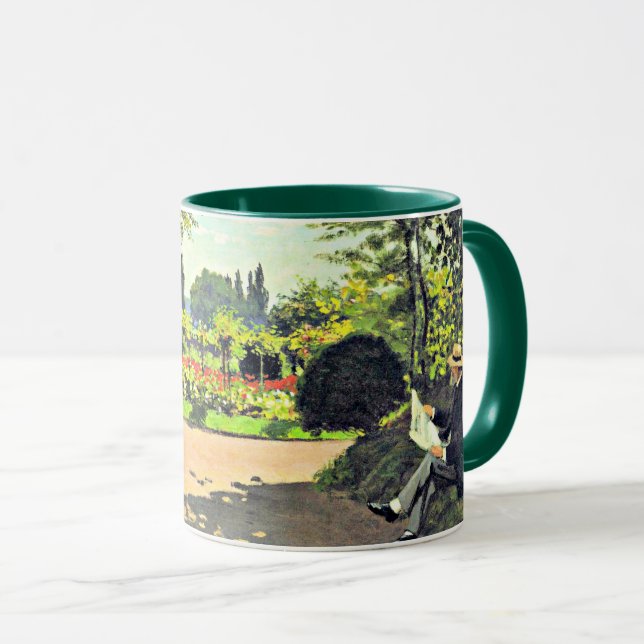 Mug Monet - Adolphe Monet Lecture dans le jardin (Devant droit)