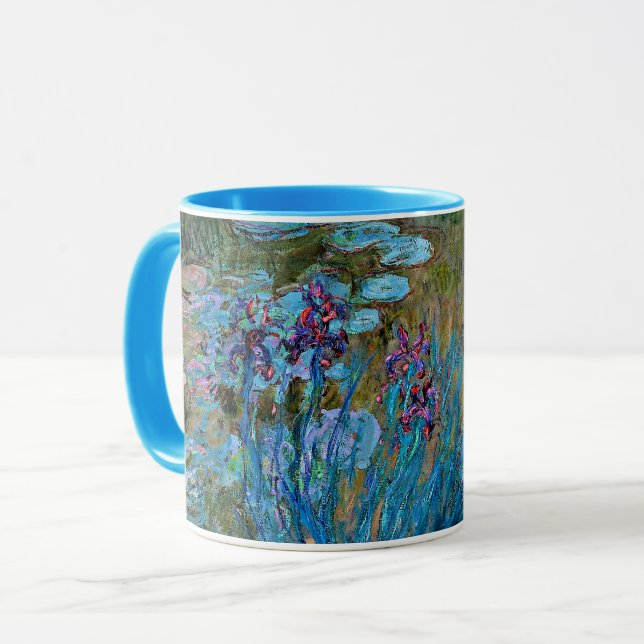 Mug Monet - Irises et nymphes (Devant gauche)