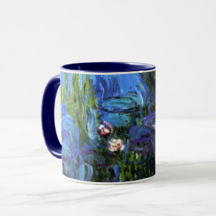 Mug Monet - Lys d'eau, bleu indigo,