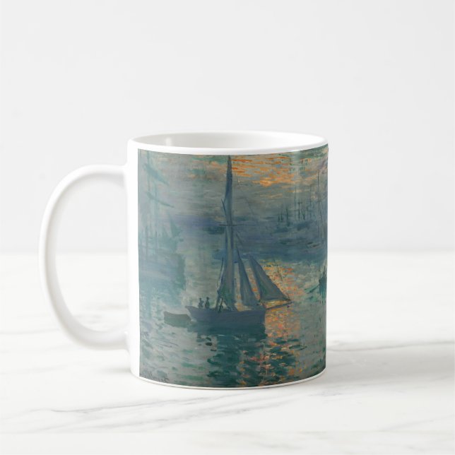 Mug Monet Sunrise Marine Impressionnisme peinture (Gauche)
