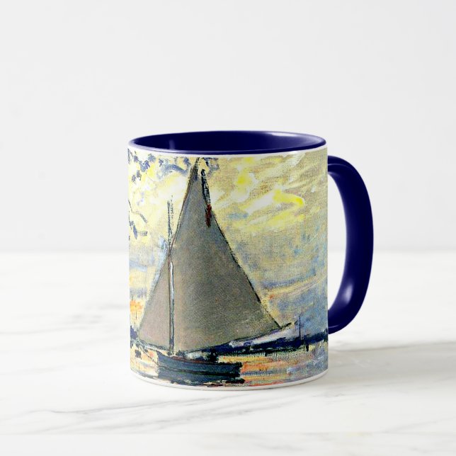 Mug Monet - Voilier au Petit-Gennevilliers (Devant droit)