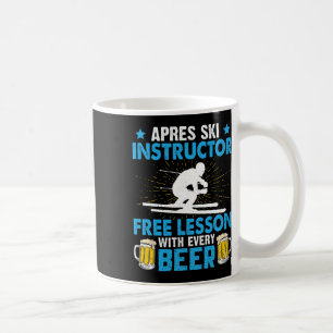 Mug Moniteur d'après-ski Cours gratuit à chaque bière