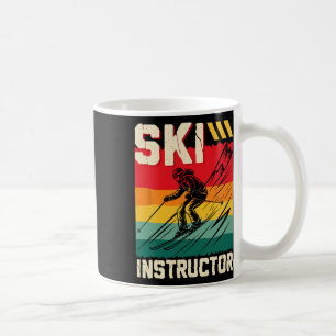Mug Moniteur de ski de ski Pente de ski drôle formateu