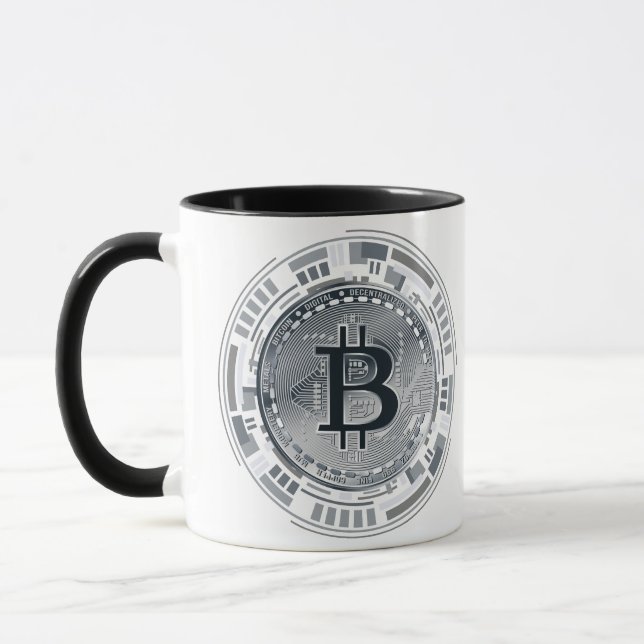 MUG MONNAIE NUMÉRIQUE BITCOIN (Gauche)
