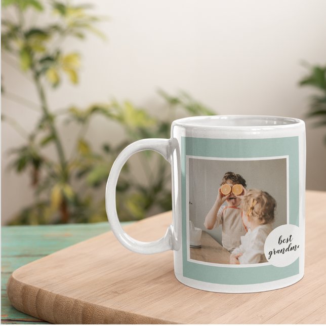 Mug Monnaie Photo Moderne Lovely Grandma Cadeau (Créateur téléchargé)