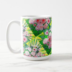 Mug Monochromatique, Roses, Dianthus caryophyllus, Ger