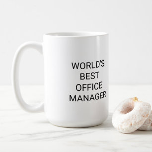 Mug Monochrome de World Best Office Manager