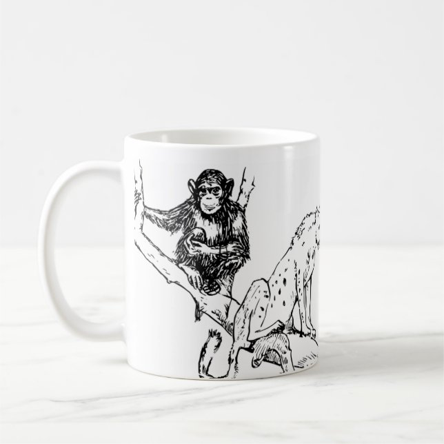  Mug Monochrome Jungle Trio (Gauche)