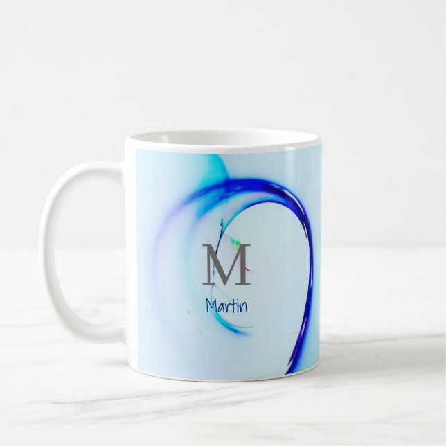 MUG MONOGRAMEED OCEAN WAVE NOM DU SURF (Gauche)