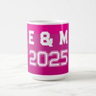 Mug "monogramm et années personnalisables