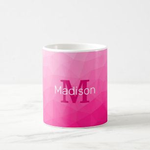 Mug Monogramme à motif géométrique en maille dégradé r