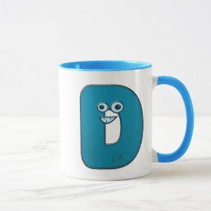 Mug monogramme animal - D
