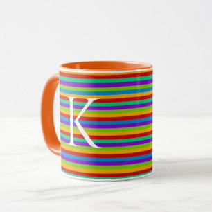Mug Monogramme arc-en-ciel