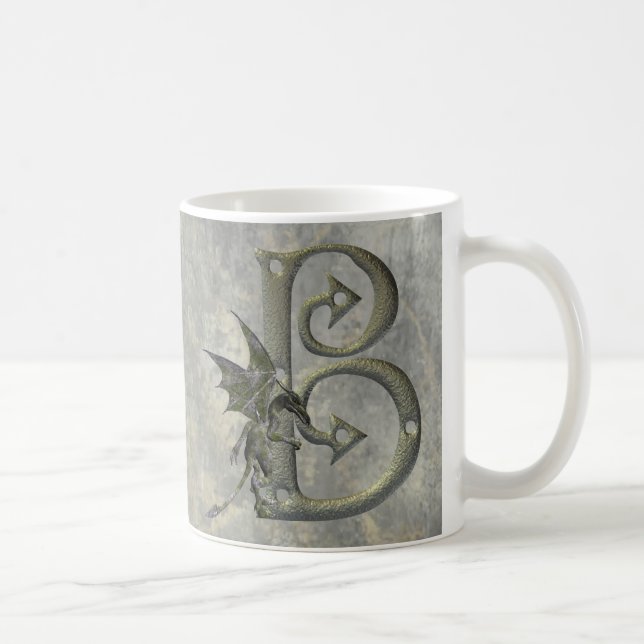 Mug Monogramme B de gargouille (Droite)