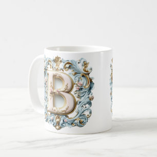 Mug Monogramme Baroque 'B' pour une Princesse du C