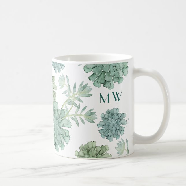 Mug Monogramme | Bonheur des Plantes | Motif réussi (Droite)