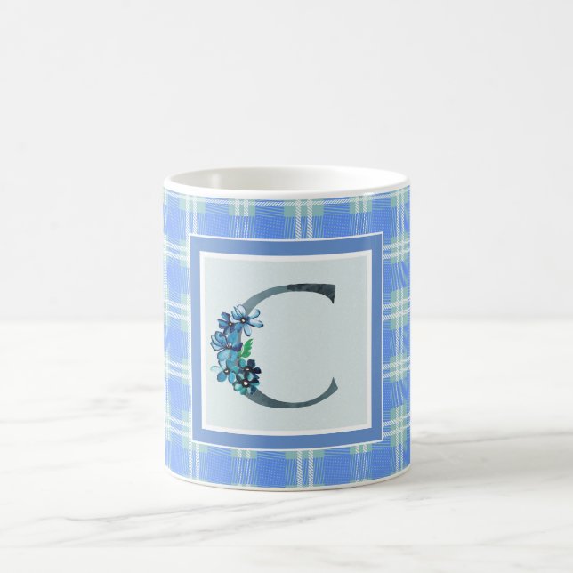 Mug Monogramme "C" et carton bleu (Centre)