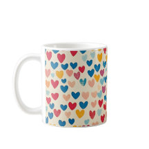 Monogramme, Cadeau Coeur, Coloré, Moderne, Personn