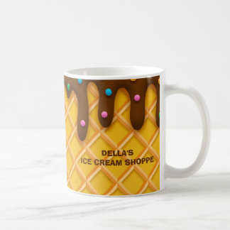 Mug Monogramme Chocolat Lait Sprinkle Glace Crème