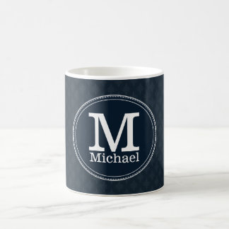 Mug Monogramme classique profond de coutume de motif