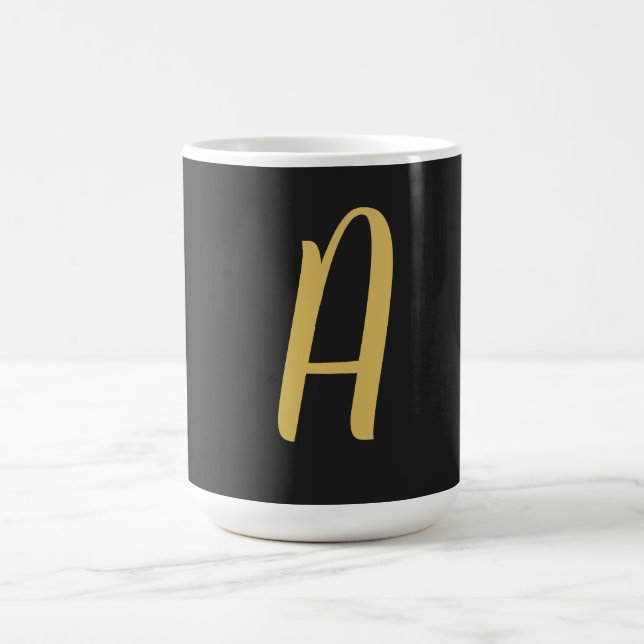 Mug Monogramme couleur or gris professionnel (Centre)