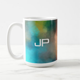 Mug Monogramme Couleurs arc-en-ciel Couleur Modèle Abs