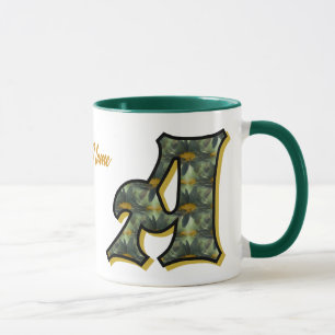 Mug Monogramme Daisy Initiale A Personnalisé