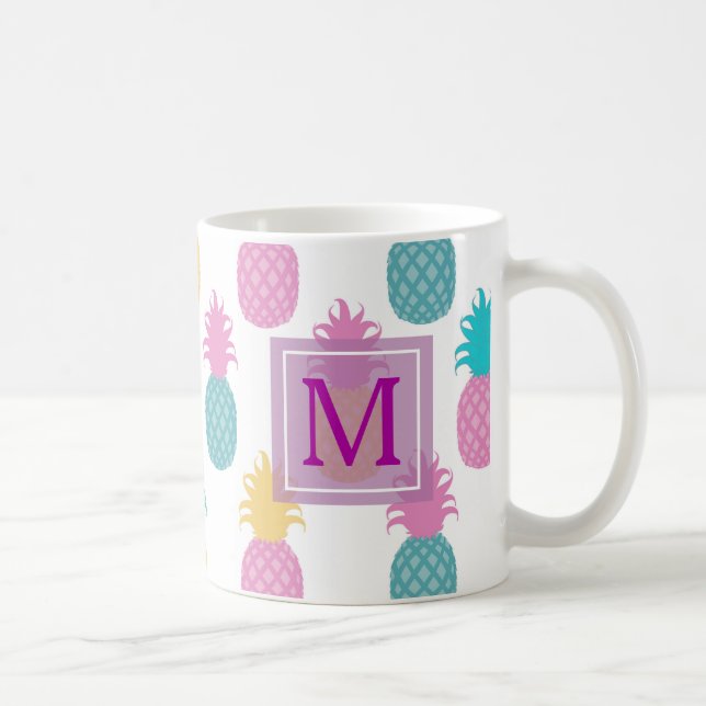 Mug Monogramme d'ananas (Droite)