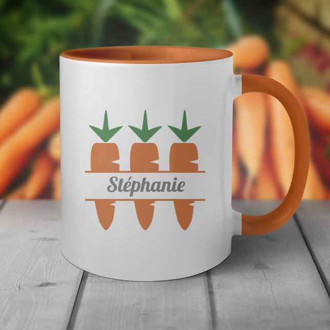 Mug Monogramme de carotte (Carrot Monogram Mug)
