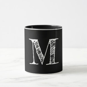 Mug Monogramme de carton blanc personnalisé Café à thé