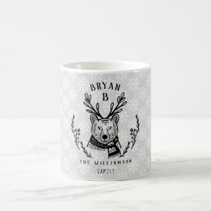 Mug Monogramme de fête de famille gravure à