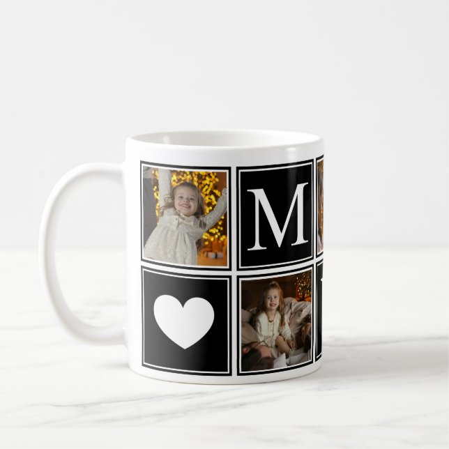 Mug Monogramme de la Meilleure Mère Moderne  (Gauche)