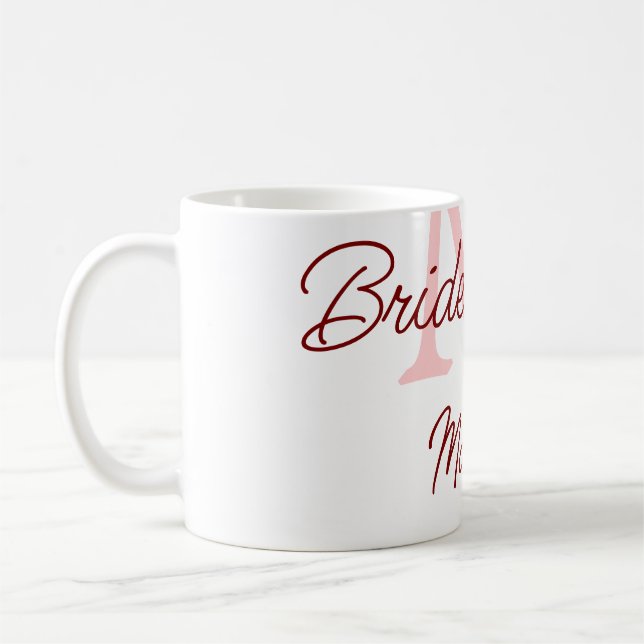 Mug Monogramme de la tribu de la mariée simple mini-ro (Gauche)