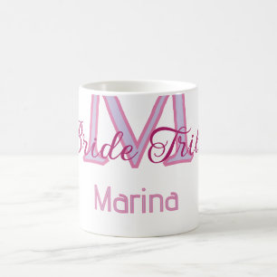 Mug Monogramme de la tribu de la mariée simple mini-ro