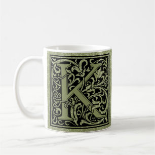 Mug Monogramme de lettre de la lettre K premier