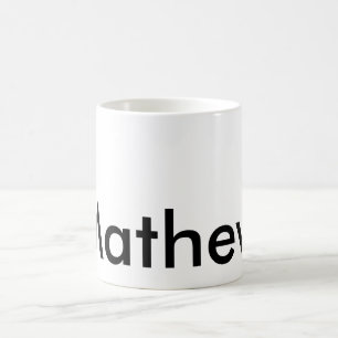 Mug monogramme de lettre initiale simple ajoutez votre