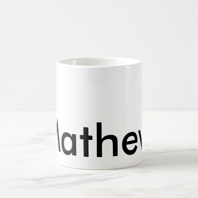Mug monogramme de lettre initiale simple ajoutez votre (Centre)