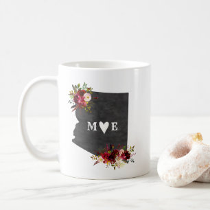 Mug Monogramme de mariage champêtre rustique de l'Ariz