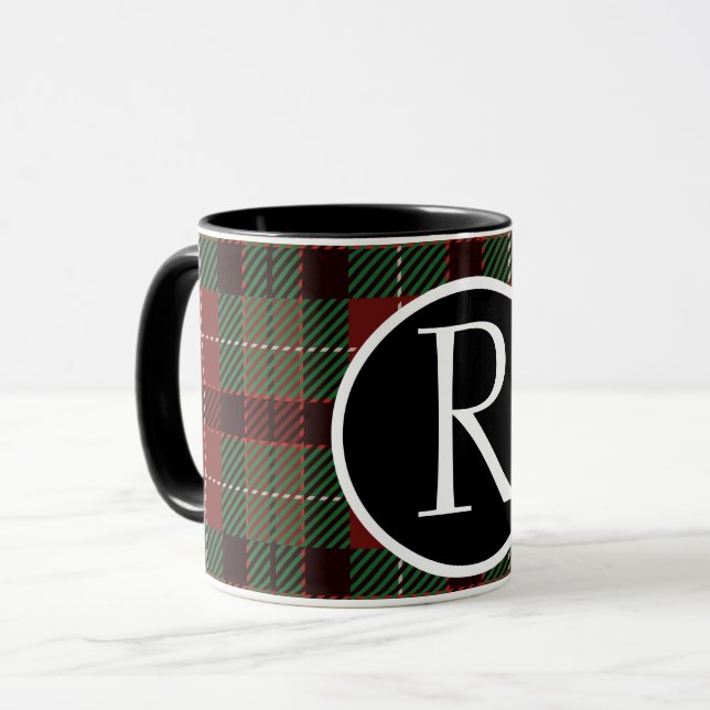 Mug Monogramme de moisissure de buffle (Devant gauche)