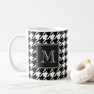 Mug Monogramme de pied de cheminée noir