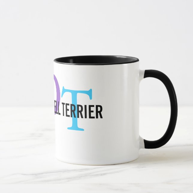 Mug Monogramme de race de Russell Terrier de pasteur (Droite)