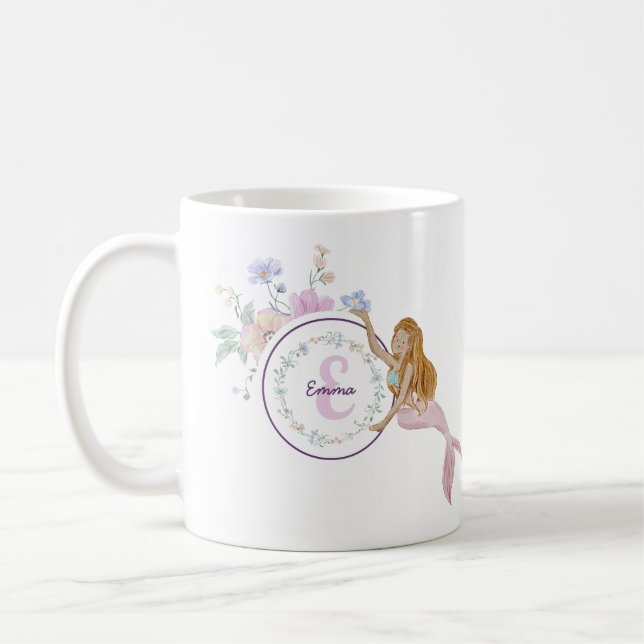 Mug Monogramme de sirènes lunaires (Gauche)
