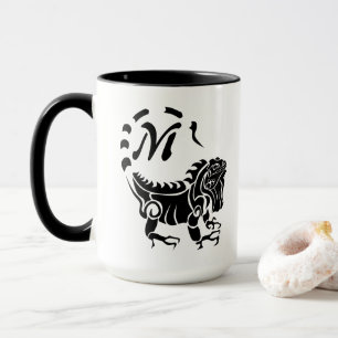 Mug Monogramme de Tribal Iguana
