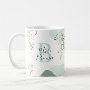 Mug Monogramme édité Citation de l'enseignant