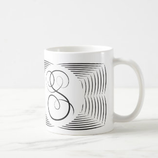 Mug Monogramme élégant de S