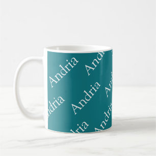 Mug Monogramme en mosaïque modifiable
