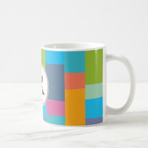 Mug monogramme et coloré modelés