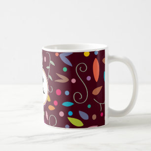 Mug monogramme et motif coloré