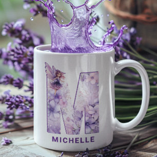 Mug Monogramme Fée Lilac M personnalisé